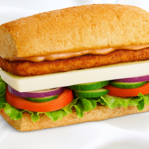 Mini Pão Integral com Queijo do Marajó, Alface e Molho Especial